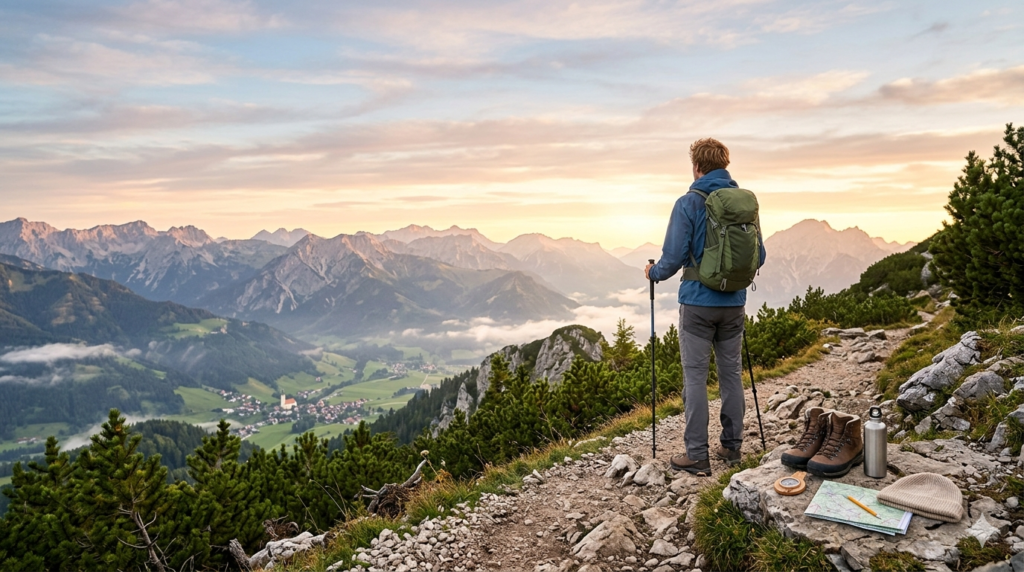 Wanderer in den Bergen