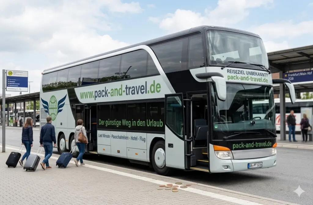 Bus an Haltestelle
