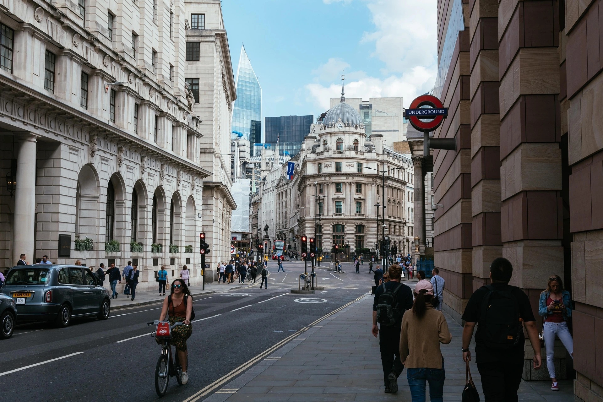 Blick in die Straßen von London