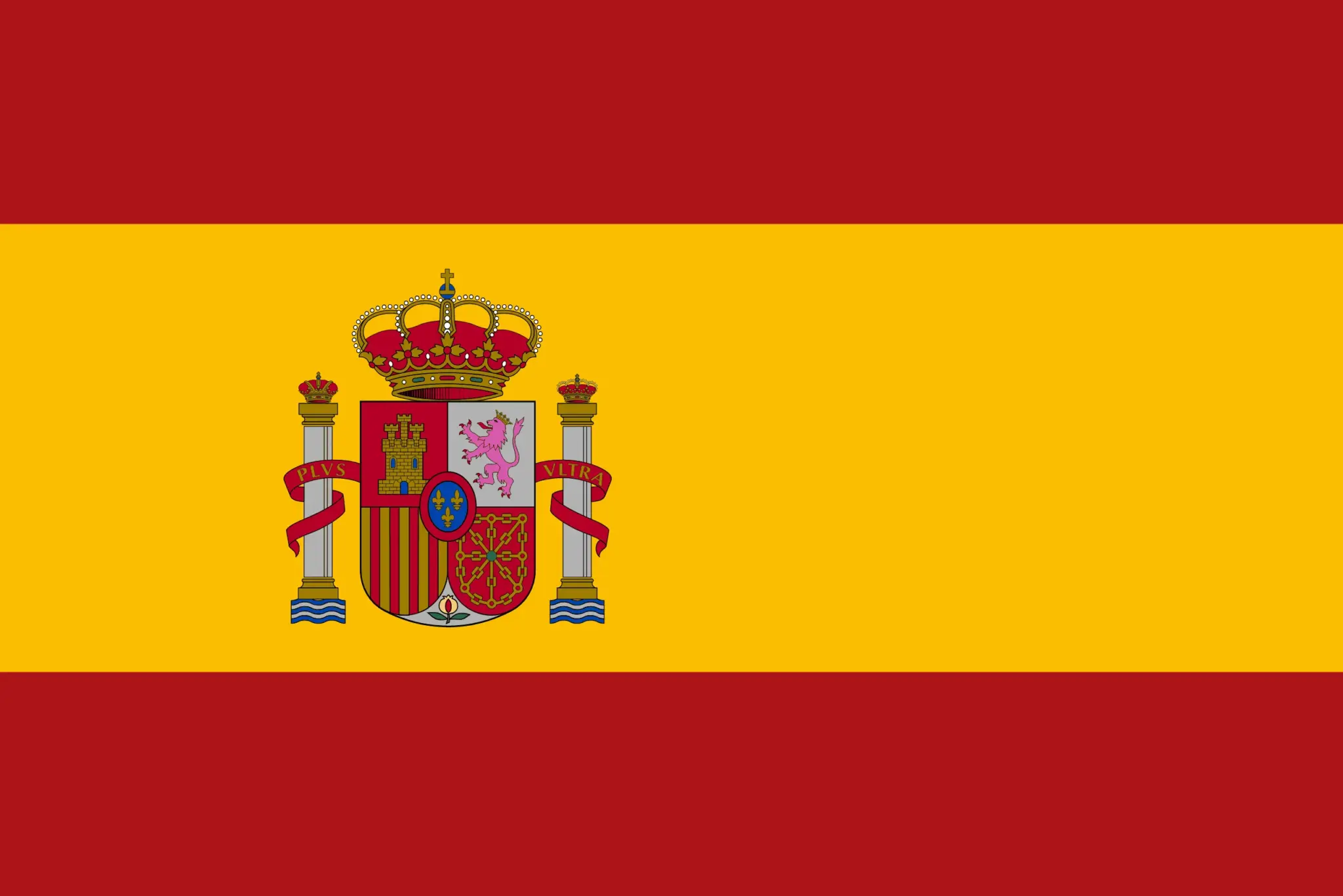 Flagge von Spanien im Reise-Guide zum Thema Urlaub mit Kleinkind.